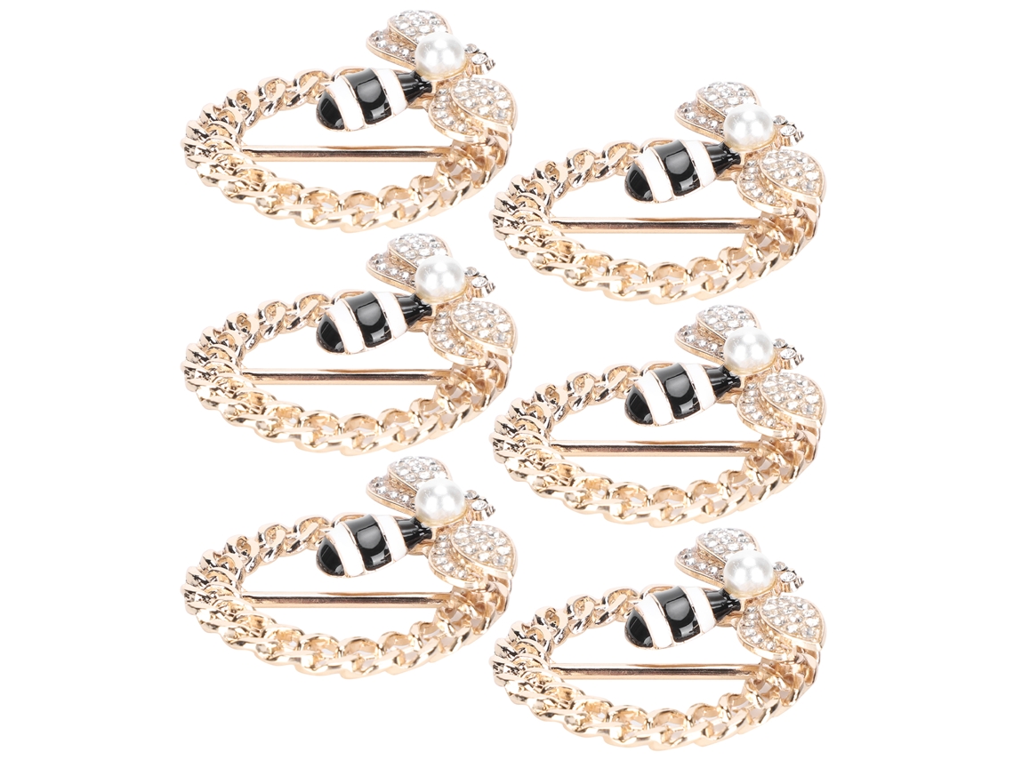 6 Piezas De Hebillas De Abeja Con Diamantes Para Zapatos, Accesorios De Boda Y Decoración De Botas
