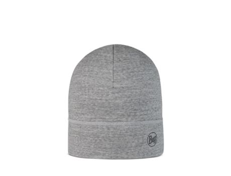Gorro Unisex BUFF De Solid Lana Merina Gris (Talla Única)