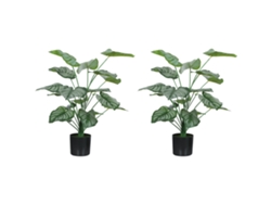Plantas Artificiales Decorativas 65 Cm Plantas Artificiales Con Maceta Y Hojas Para Interior Verde