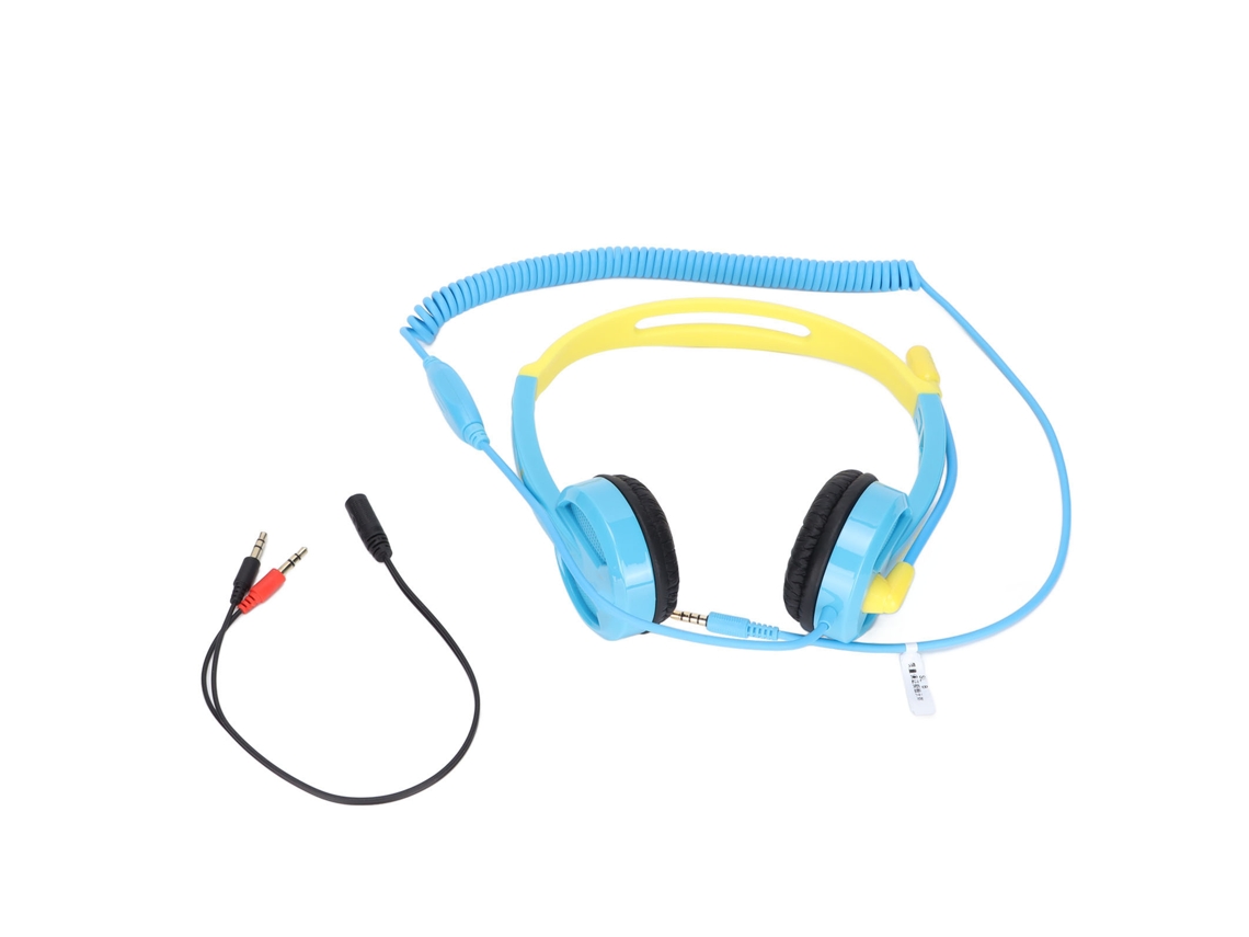 Fones De Ouvido Infantil Ajustável Leve Com Redução De Ruído Para Aprendizado Pc Celular Tablet Azul