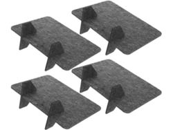 4 Paneles Divisores De Oficina De Fieltro Gris Oscuro Para Preservar Su Privacidad Durante