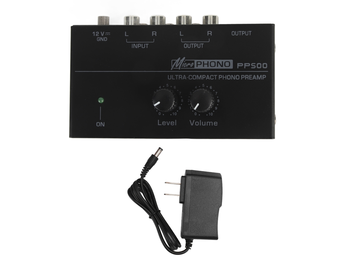 Preamplificador De Tocadiscos De Ruido Ultrabajo Con Control De Volumen Independiente, 100-240 V, Enchufe Estadounidense.