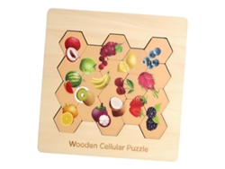 Rompecabezas de madera para niños, juego de frutas Slowmoose