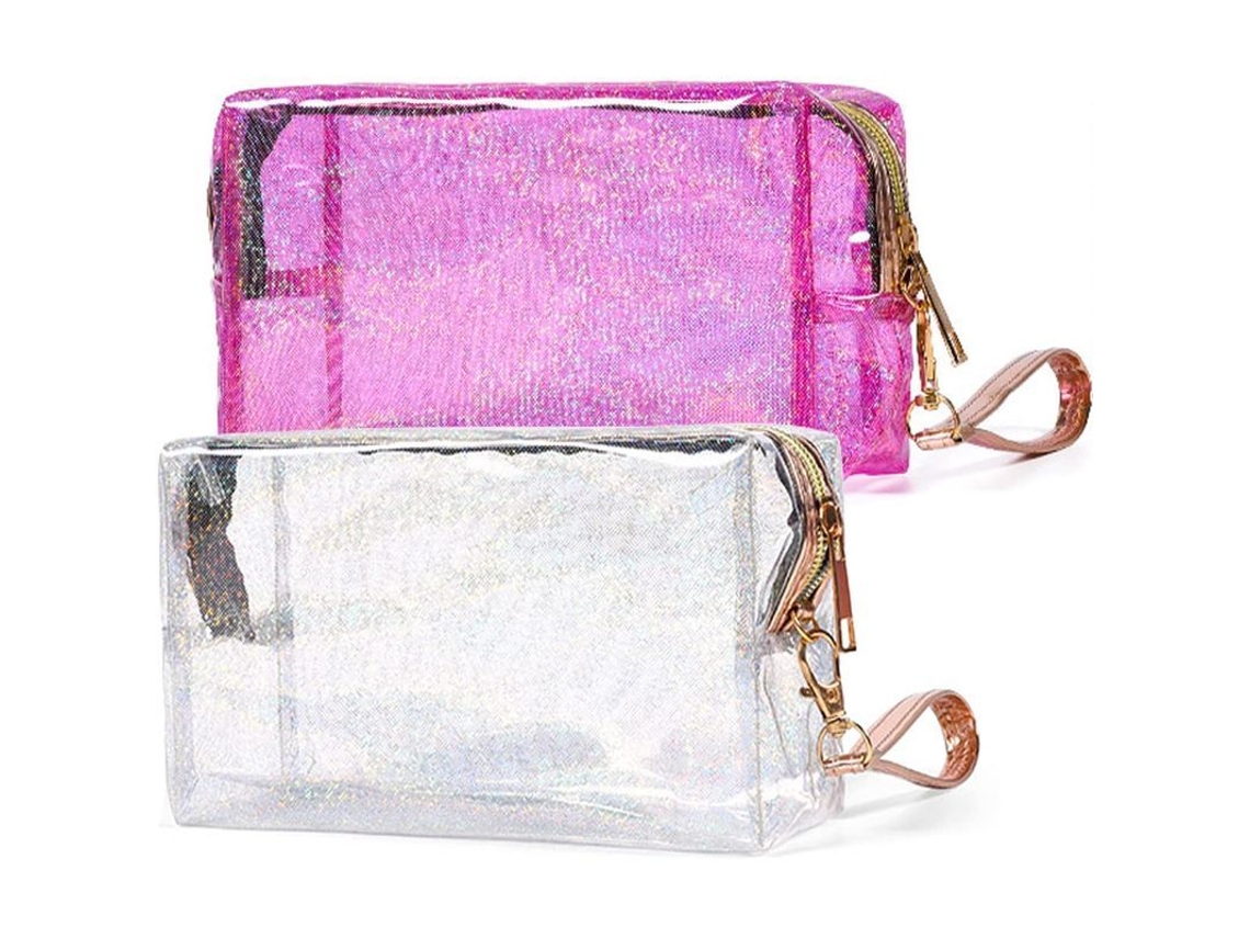 2026-linjou Mini Bolso Toiletry Impermeable Con Cremallera 2 Pack Para Viaje Maquillaje Accesorios