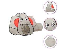 Tienda De Juegos Diseño De Elefante 250 Bolas Gris 174x86x101cm