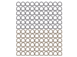 120 Anillos Metálicos En Forma De D En Bronce, Plata Y Negro Para Ropa, Mochilas, Cinturones Y Collares Para Perros.