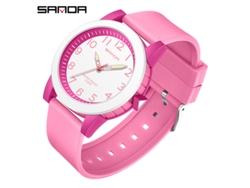 Reloj De Pareja Sencillo De Cuarzo Fluorescente E Impermeable Para Mujer (rose Red)