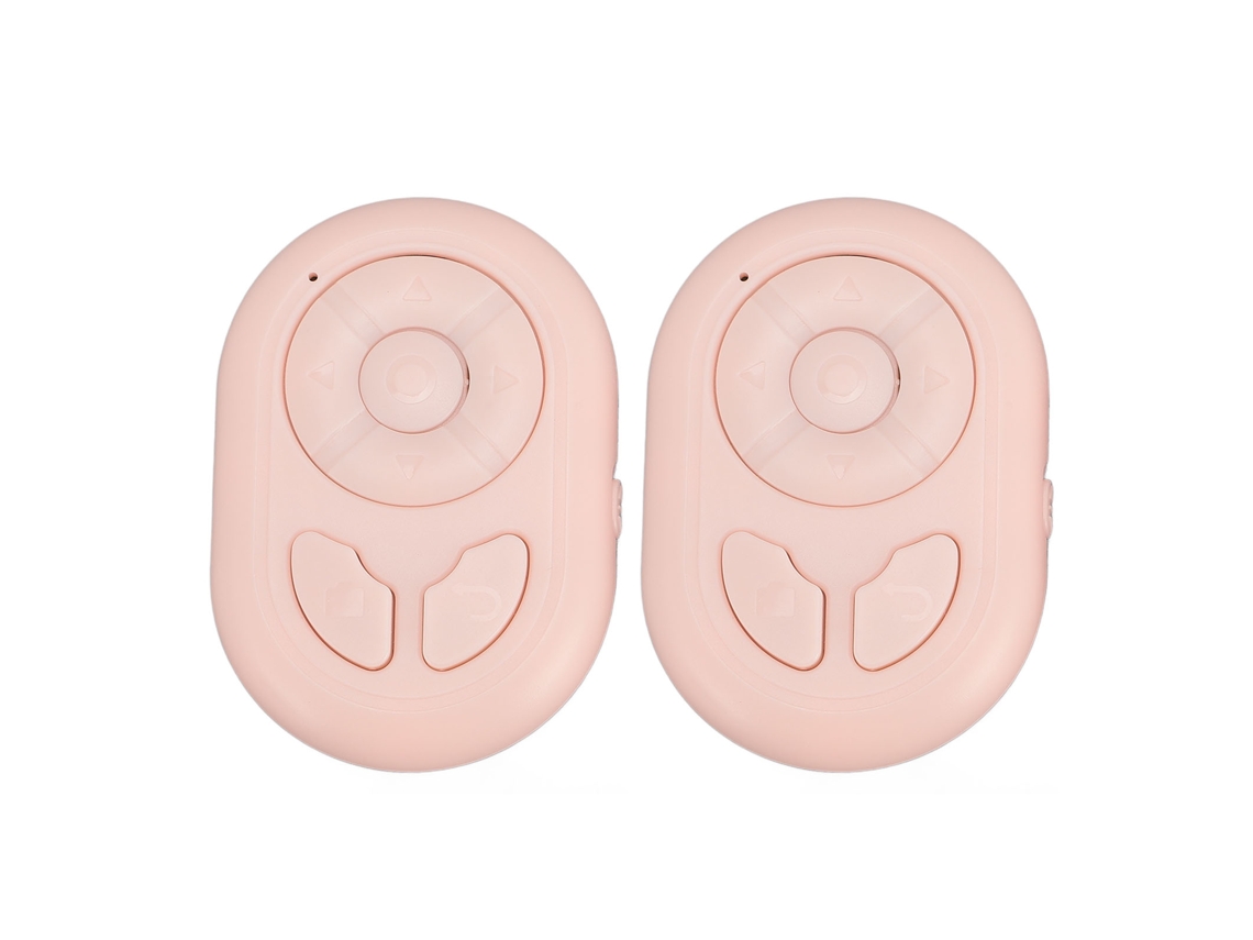 2pcs Controlador Remoto De Página Bt5.3 Rolagem Câmera Vídeo Para Android Telefone Tablet Rosa