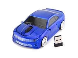 Mouse Sem Fio Em Forma De Carro Esportivo 2.4g Sensor De Alta Precisão Para Laptop Azul
