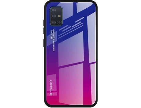 Protector de Pantalla Samsung Galaxy A51 LMOBILE Rosa, Morado