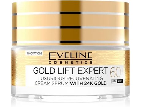 Crema Facial EVELINE COSMETICS Gold Lift Expert Day And Night Cream 60+ With Rejuvenating Effect (50ml)