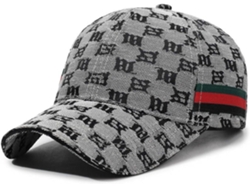 Gorra de béisbol transpirable de algodón para hombre, ideal para el verano, con letras y visera (sin marca).
