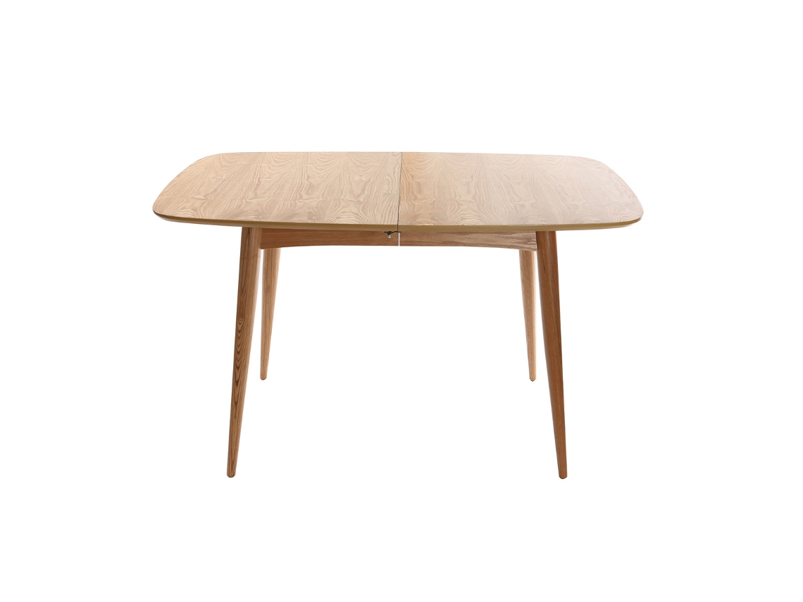 Mesa de comedor extensible en fresno natural L130-160 NORDECO MILIBOO