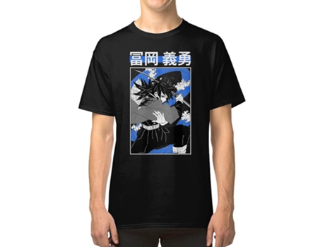 Camiseta ROCKINSTONE Giyuu Tomioka Algodón para Hombre (S)
