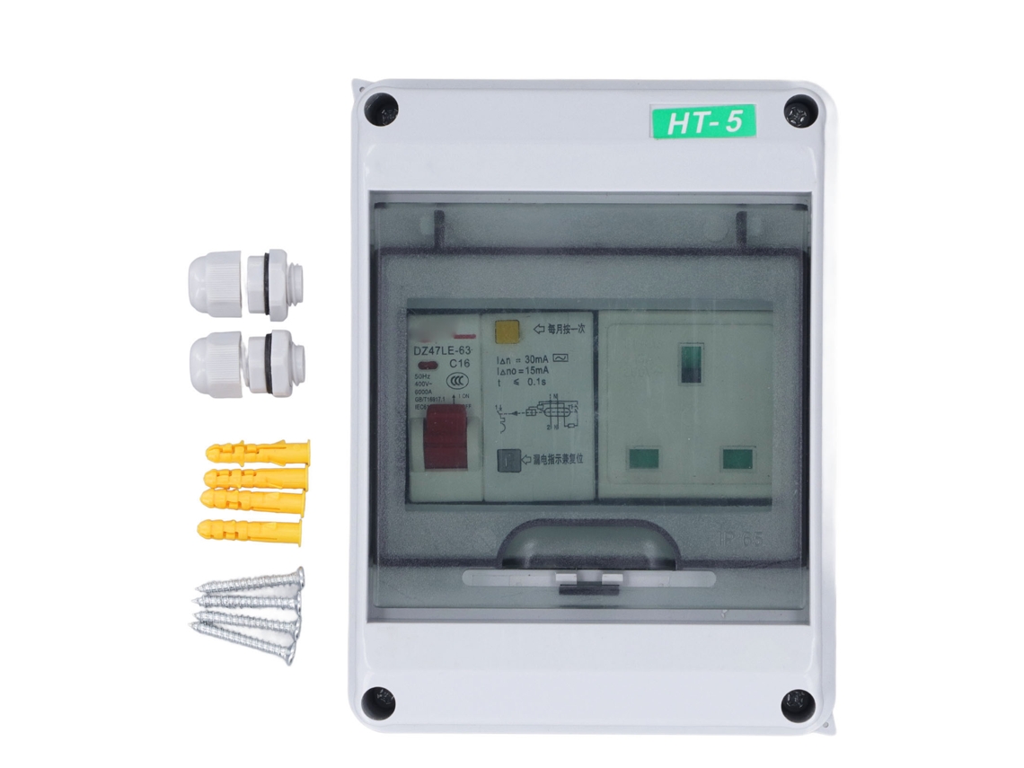 2026-interruptor De Circuito 13a Ip65 Impermeable Exterior 250vac Caja De Distribución Uk