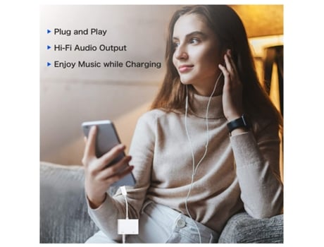 Adaptador de Auriculares para Iphone HDMI1212-Y24 Blanco