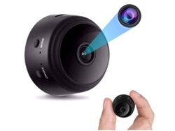 Cámara inalámbrica wifi A9, compatible con detección de movimiento, visión nocturna de alta definición 1080P Yizhood (negra)