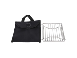 Parrilla Portátil De Acero Inoxidable Para Acampar Con Patas Plegables, Soporte Para Fogata De Exterior.