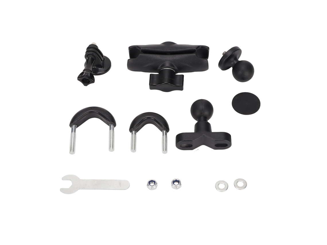 Soporte Universal Giratorio De 360° Para Cámaras De Bicicletas Y Motocicletas Con Rosca De 1/4 De Pulgada.