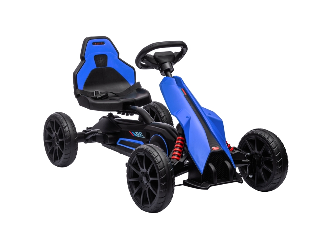 Kart A Pedales Con Marcha Atrás, Para Niños De 3 A 8 Años, Color Azul.