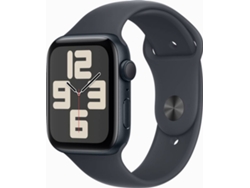 APPLE Watch SE 2024 GPS 44mm Aluminio Medianoche con Correa Deportiva Medianoche (Talla: M/L)