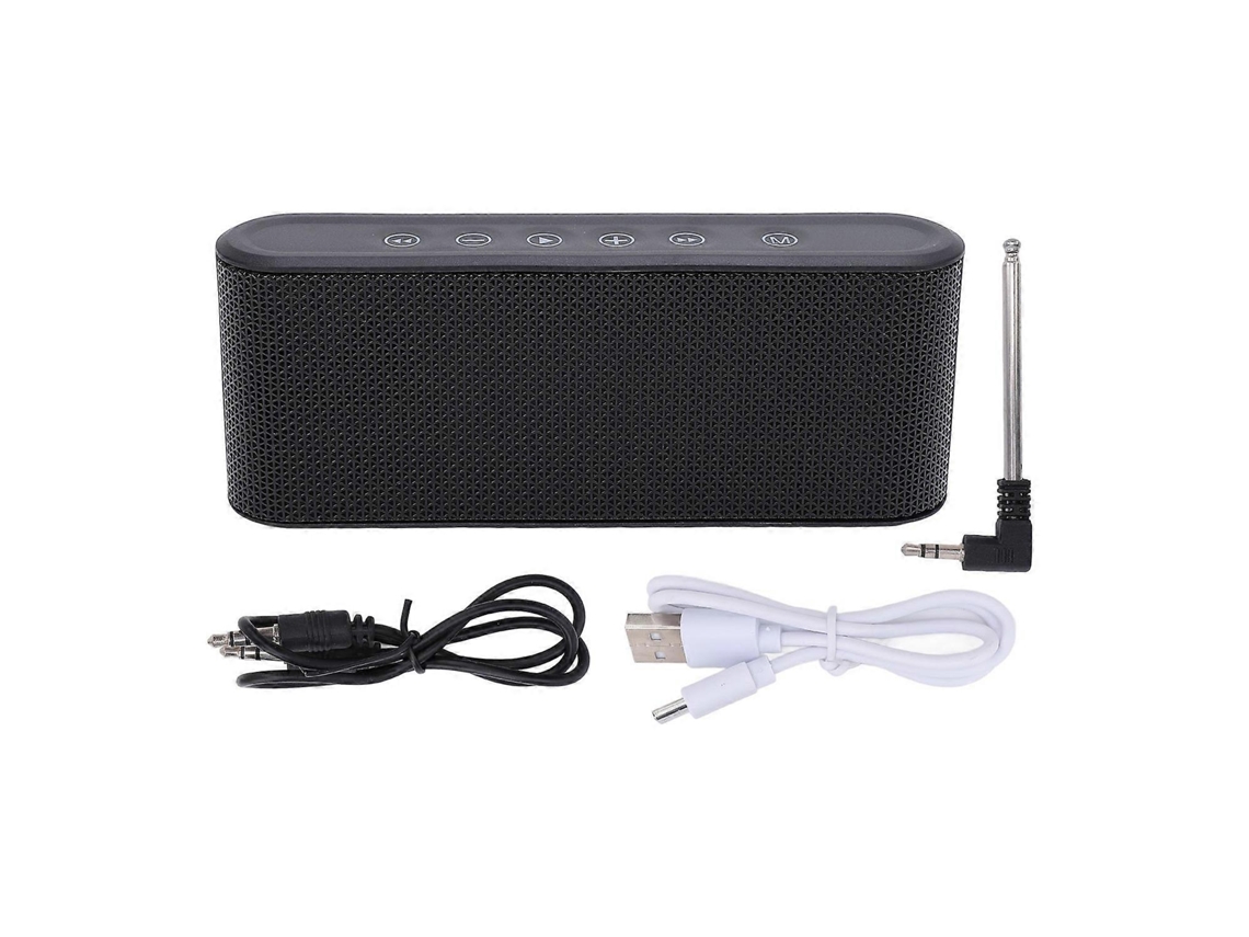 Altavoz Bluetooth con radio, estéreo de alta fidelidad, subwoofer de graves, altavoces inalámbricos duales portátiles para el hogar y exteriores Chennnls