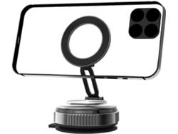Soporte Para Teléfono Con Ventosa Y Imán Giratorio De 360°