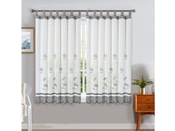Cortinas de Cocina con Estampado Bordado - Individual