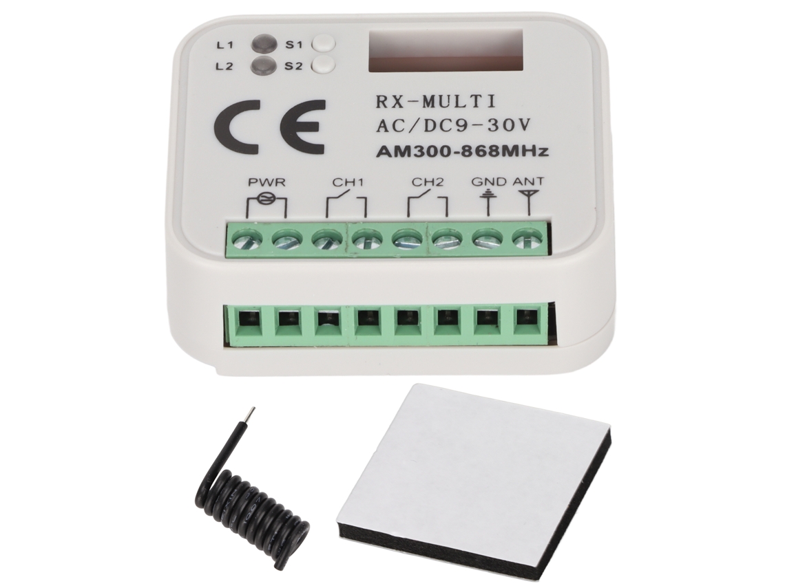 Módulo De Interruptor Inteligente Universal Inalámbrico De 2 Vías Con Control Remoto, 300-868 Mhz, 9-30 V
