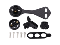 Soporte extendido de fibra de carbono para ciclocomputador, compatible con F12 FEA y la mayoría de bicicletas de carretera.
