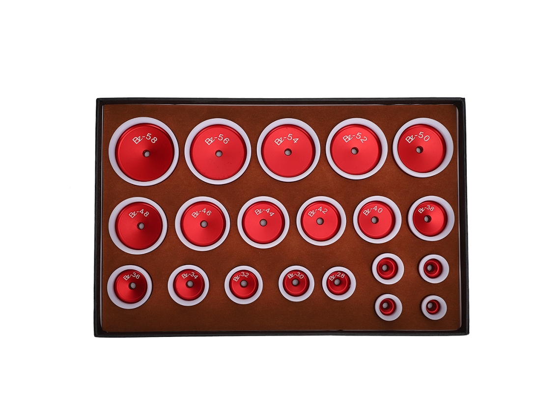 20 moldes de prensado para tapas de relojes, herramientas para reparación de relojes