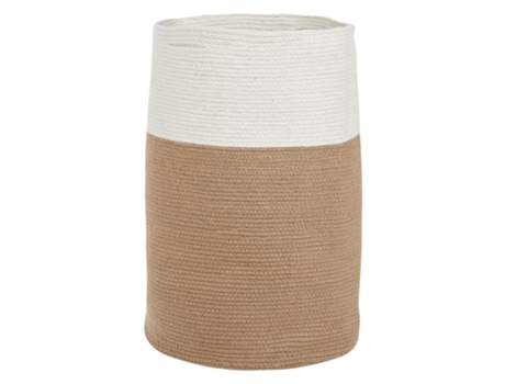 Cesta de algodón beige/natural/blanco 57 cm BELIANI Ardesen