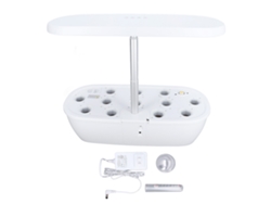 Sistema de cultivo hidropónico de interior con luz LED para la germinación de plantas
