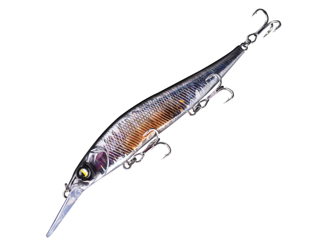 Señuelo De Pesca Jerkbait Minnow Para Lubina Con Anzuelo Triple, Profundidad Media, 13,5 Cm, 14,7 G