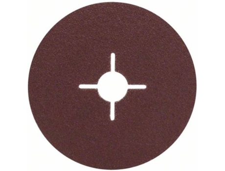 Conjunto de 5 Discos de Lija BOSCH en Fibra para Amoladora - Corindo D= 125 mm; G= 60 - 5 Un