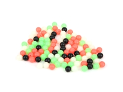 Anub 400 piezas de perlas de pesca fluorescentes luminosas de plástico de 8 mm para señuelos y accesorios de pesca