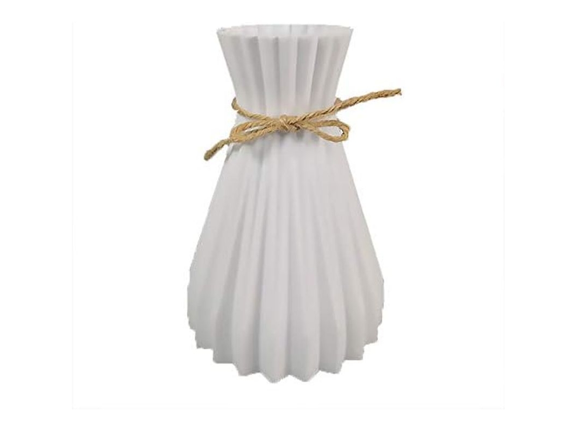 2026-vaso De Plástico Imitación Cerámica Decorativo Para Hogar Oficina Boda Salón Mesa Blanco Resistente