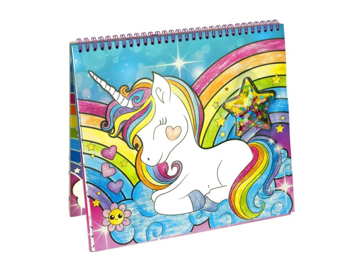 Lindo libro giratorio de unicornio mágico