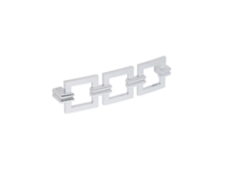 Tirador Para Mueble De Zamac Distancia Entre Centros 128mm Cromo Pulido Lote De 25
