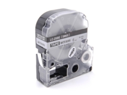 Cartucho de cinta Epson LC-2SBE de 6 mm (negro sobre plata)