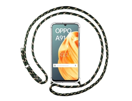 Carcasa Oppo A91 TUMUNDOSMARTPHONE Colgante Verde