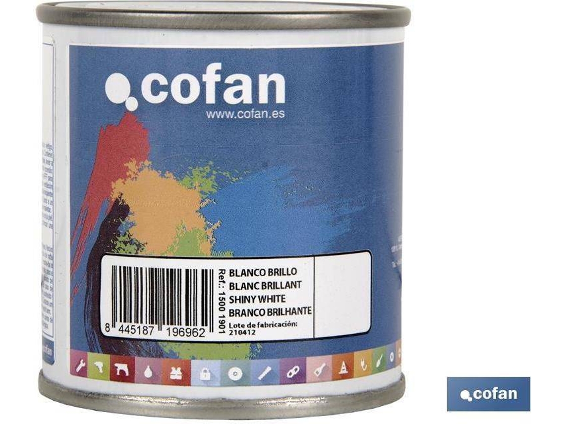 Esmalte Sintético COFAN Blanco Brillo   (125 ml)
