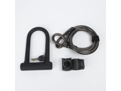 Candado En U Para Bicicleta - Candado En D Antivandálico Para Bicicleta Con Cable Flexible De 1-2 M Y Soporte De Montaje - Alta Seguridad Para Bicicletas