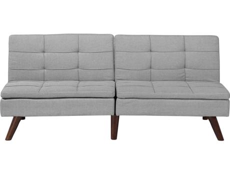 Sofá cama 3 plazas tapizado gris claro BELIANI Ronne