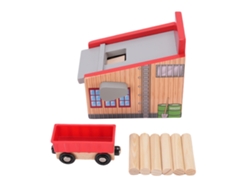 8 Piezas De Accesorios De Vía De Tren De Madera Expandibles Para Juguetes De Trenes Infantiles