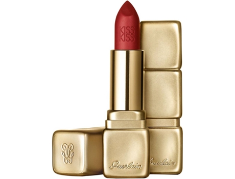 Labial GUERLAIN Kisskiss Matte Lipstick 330 Spicy Burgundy