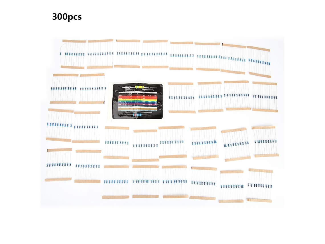 Yncm2026-kit De Resistencias De Película Metálica 1/4w 1% Tolerancia Resistencia 10-1m Ohm