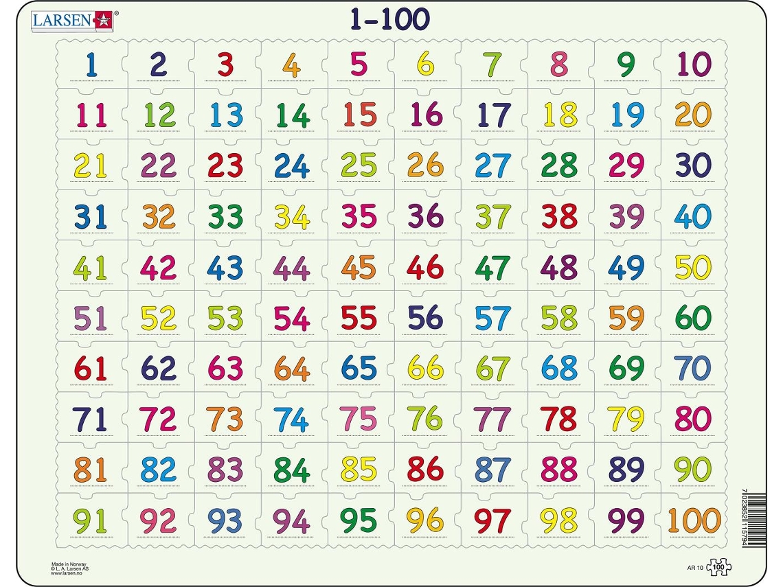 Puzzle LARSEN Maxi LA-AR10 Rompecabezas de figuras 100 pieza(s)