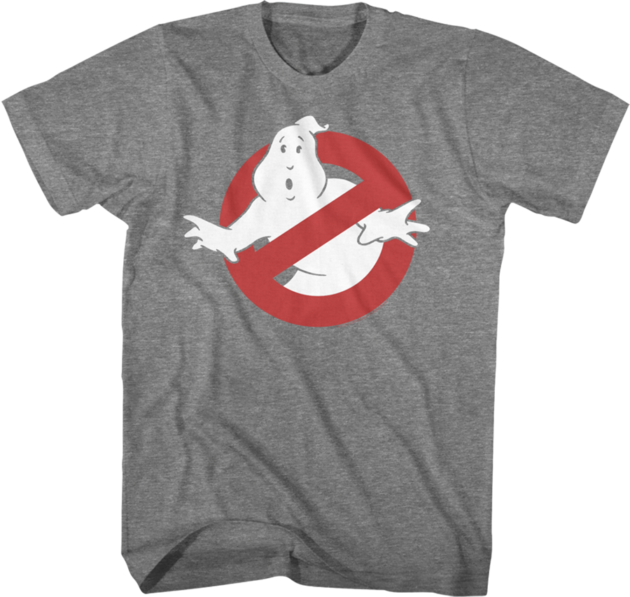 Camisetas Unisex DEEPSTONE Graphite Ghostbusters Logo Brezo de grafito (XL)