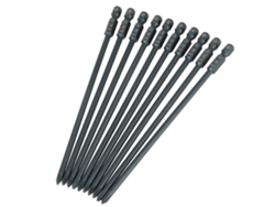 Conjunto De 10 Pontas De Parafuso Cruzado Ph1 Aço S2 1/4polegada 150mm